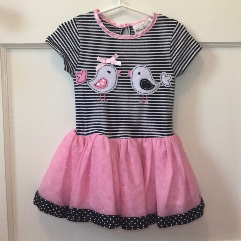 Rare Editions EUC Girls 2T Birds Dress